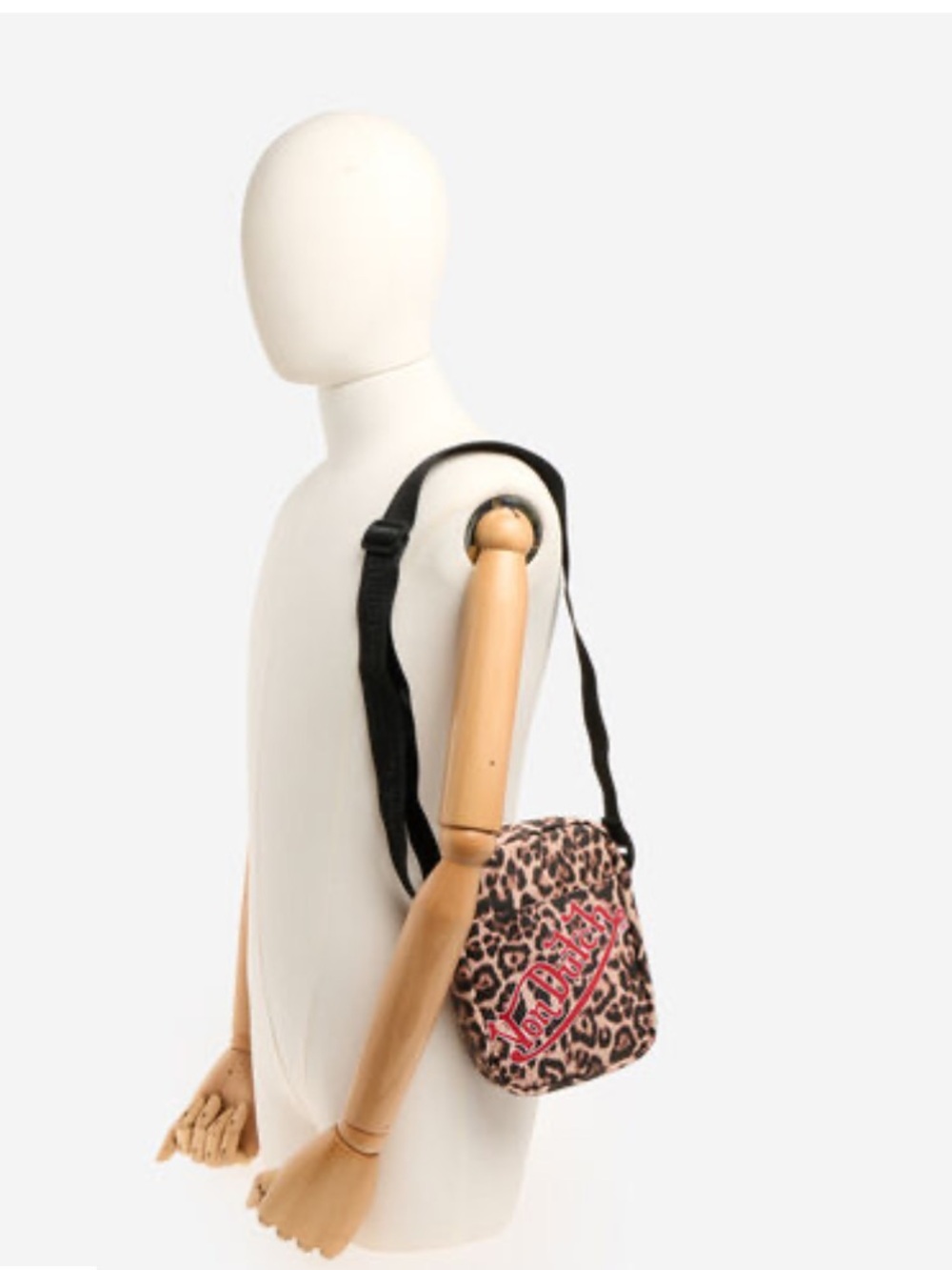 NWT Von Dutch Leopard Crossbody with Red Logo